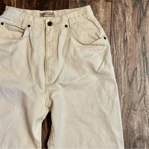 Great Land Trading company vintage off white jeans size 10 - Picture 2 of 11